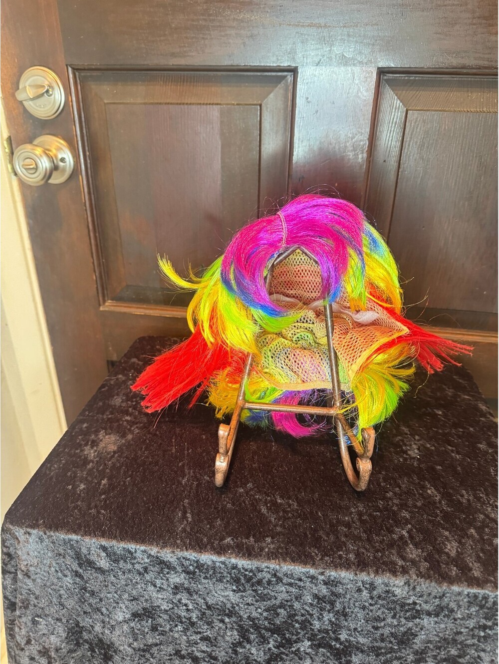 Vibrant Rainbow Wig Costume Headpiece